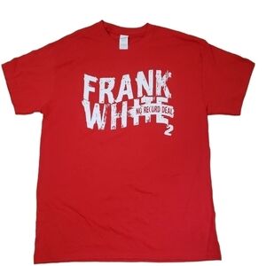 Frank White (King Of New York) Red/White T-Shirt Heavy Cotton NEW.